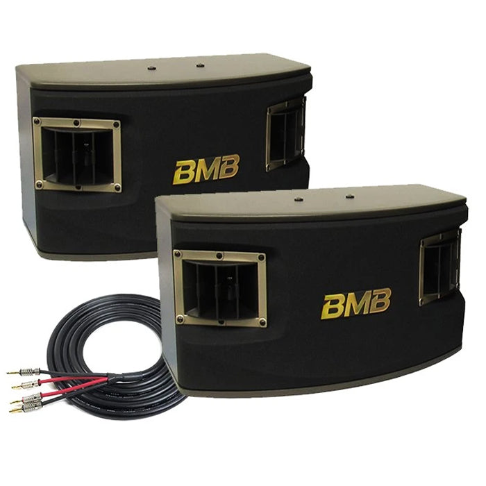 BMB CSV-450 (SE ) 500W 10" 3-Way Karaoke Speakers (Pair) - Model 2025 ( Free Stands, Wires )