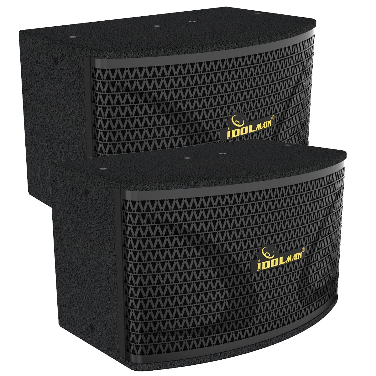 IDOLmain IPS-800 2400W 10" Powerful Speakers System with Built-in Bass Booster for Ultimate Karaoke Experience - Model 2025 ( FREE Stands, Wires )