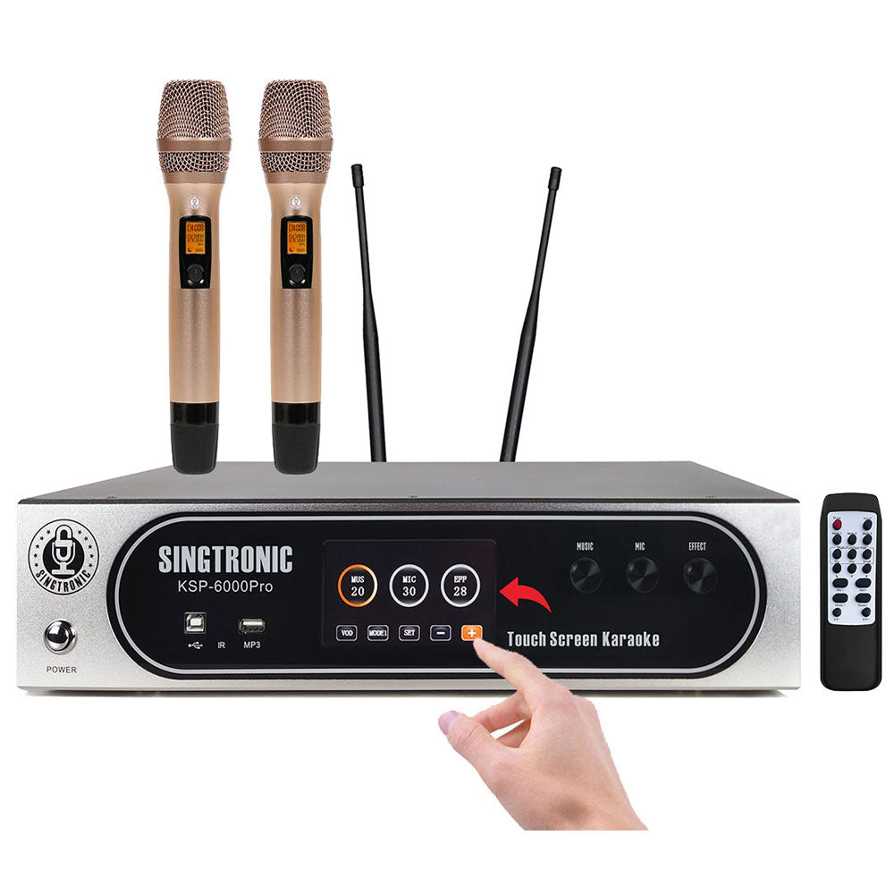 Singtronic KSP-6000Pro Professional 6000W Digital 3 in 1 Karaoke Sound Processor 4 Channels Amplifier