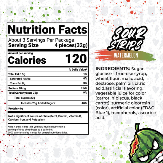 Sour Strips Watermelon (104g)
