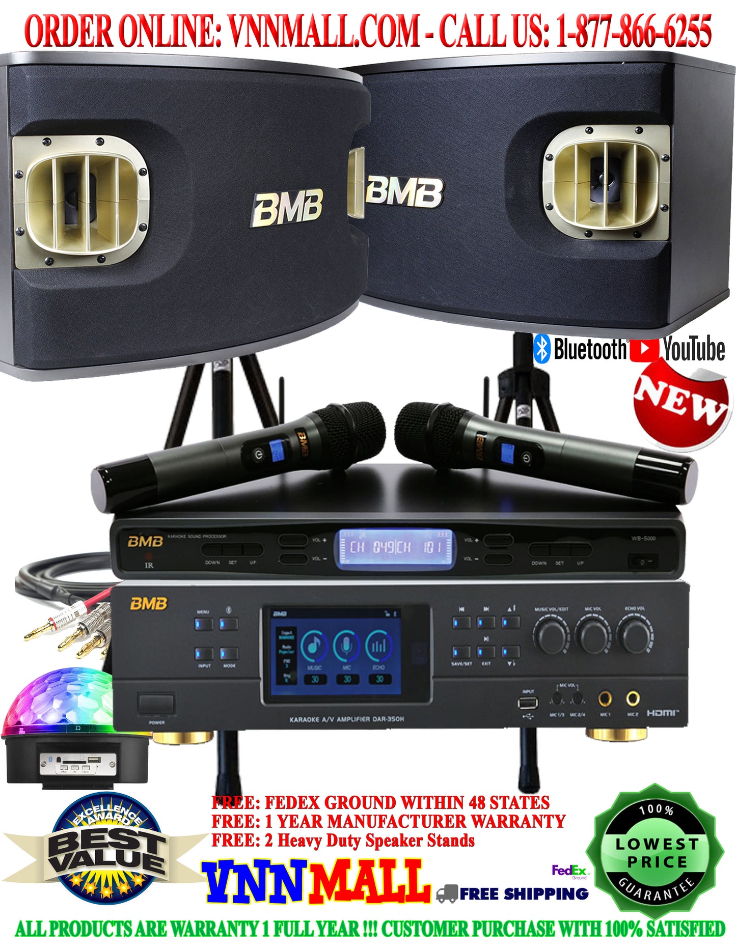 KARAOKE SYSTEM 13 - BMB Complete Karaoke System HDMI/Optical/Bluetooth ( SE ) - Model 2025