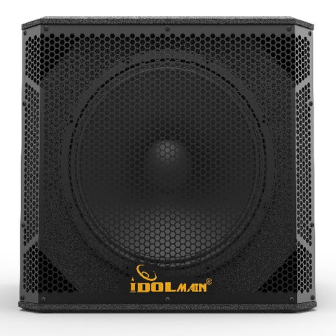 IDOLmain SUB-06 15-Inch 1500 Watts Deep Bass Powered Subwoofer With All Wood Cabinets And 14-gauge Grilles NEW 2024