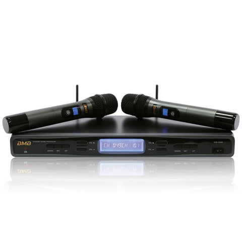 BMB WB-5000s Black Wireless Microphone BUILT IN FEEDBACK CONTROL ( MODEL 2024 )
