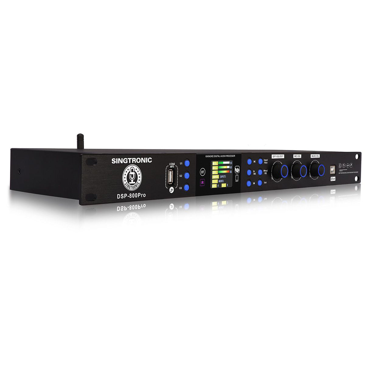 Vang Số Singtronic DSP-800Pro Professional Digital Echo Karaoke Mixer Processor, Feedback Eliminator, Optical, Bluetooth
