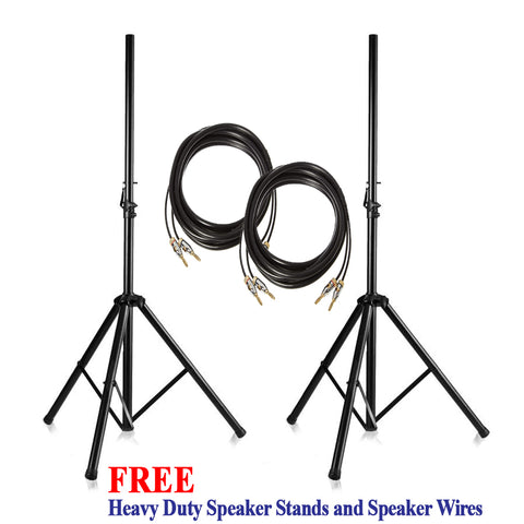 IDOlmain IPS-20 - 12-inch 3-Way - 3000 Watts - High Output Full Range Loudspeakers w/ FREE Stands, Wires - Model 2024