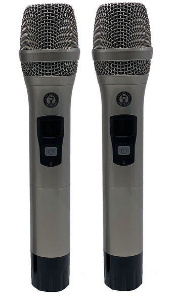 Dual UHF True Diversity Wireless Microphone Karaoke System