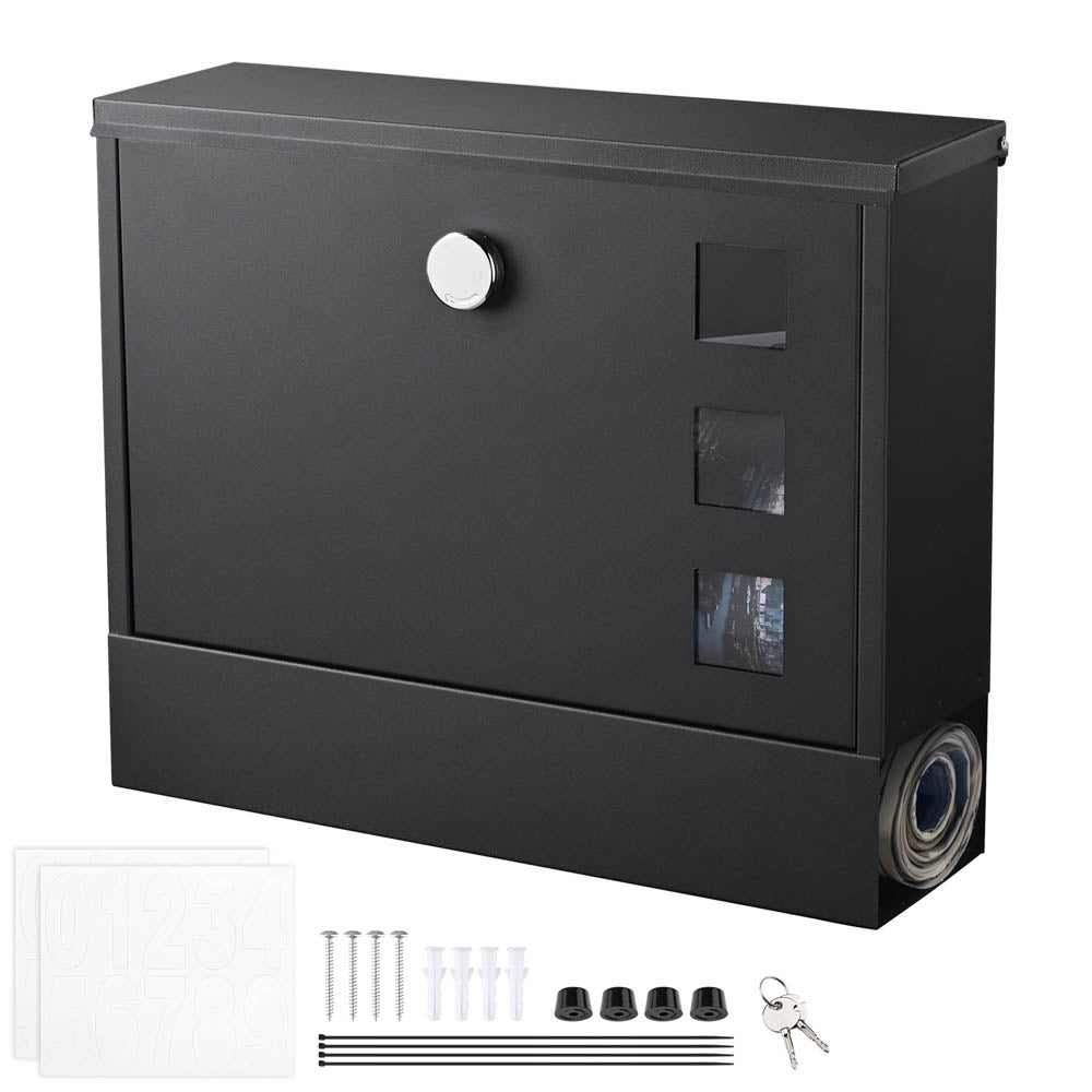 Yescom Lockable Mailbox Wall Mount 14x12x4 in