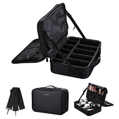 Byootique Portable Oxford Makeup Artist Soft Train Bag Case 13x9x4"