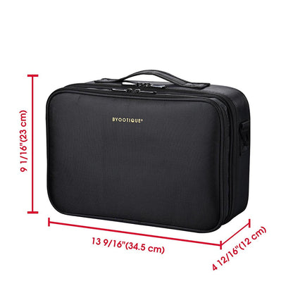 Byootique Portable Oxford Makeup Artist Soft Train Bag Case 13x9x4"