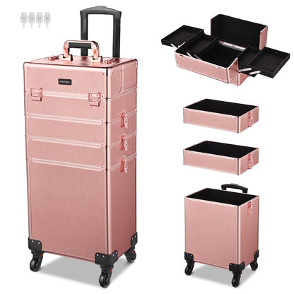 Byootique 4in1 Rolling Makeup Case Rose Gold