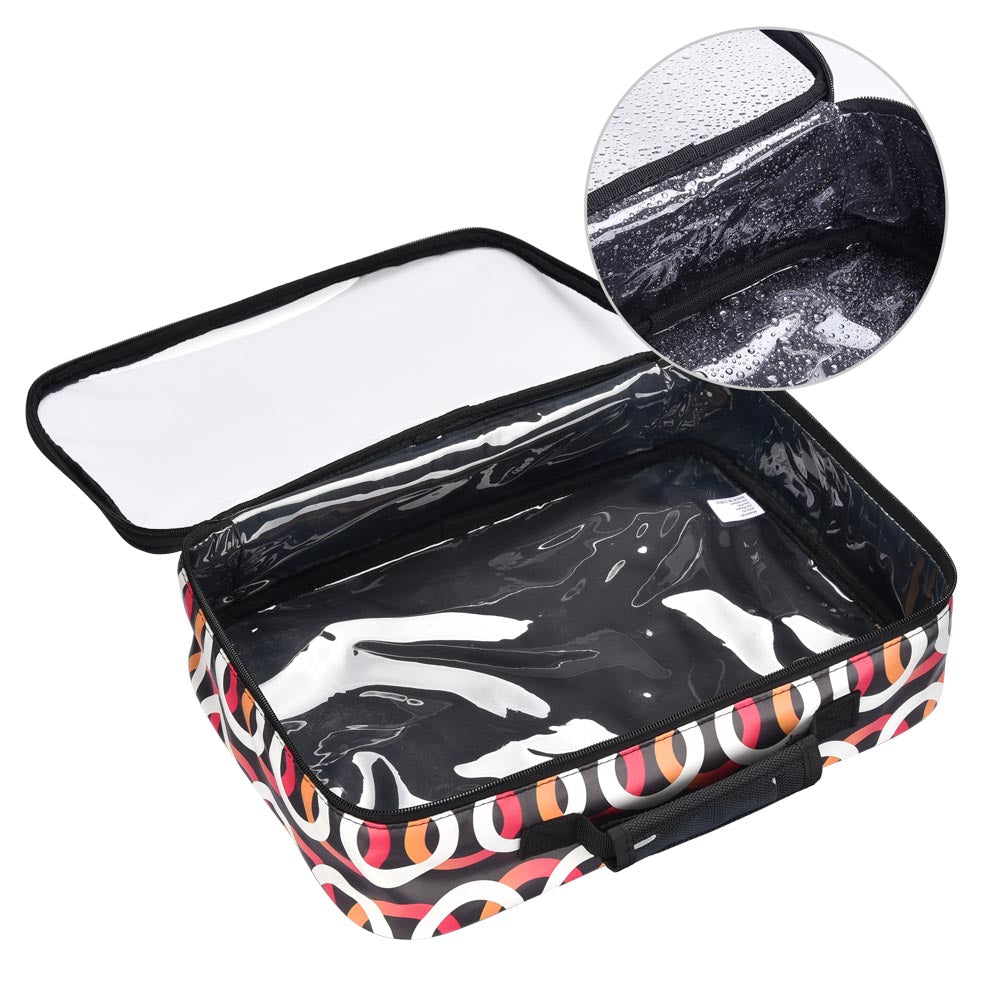 Byootique Makeup Bag Travel Cosmetic Clear Bag 420D 14x10x3"