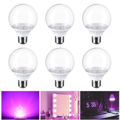 Byootique Makeup Mirror Light Light Bulbs Purple 3W E27 6 Pack