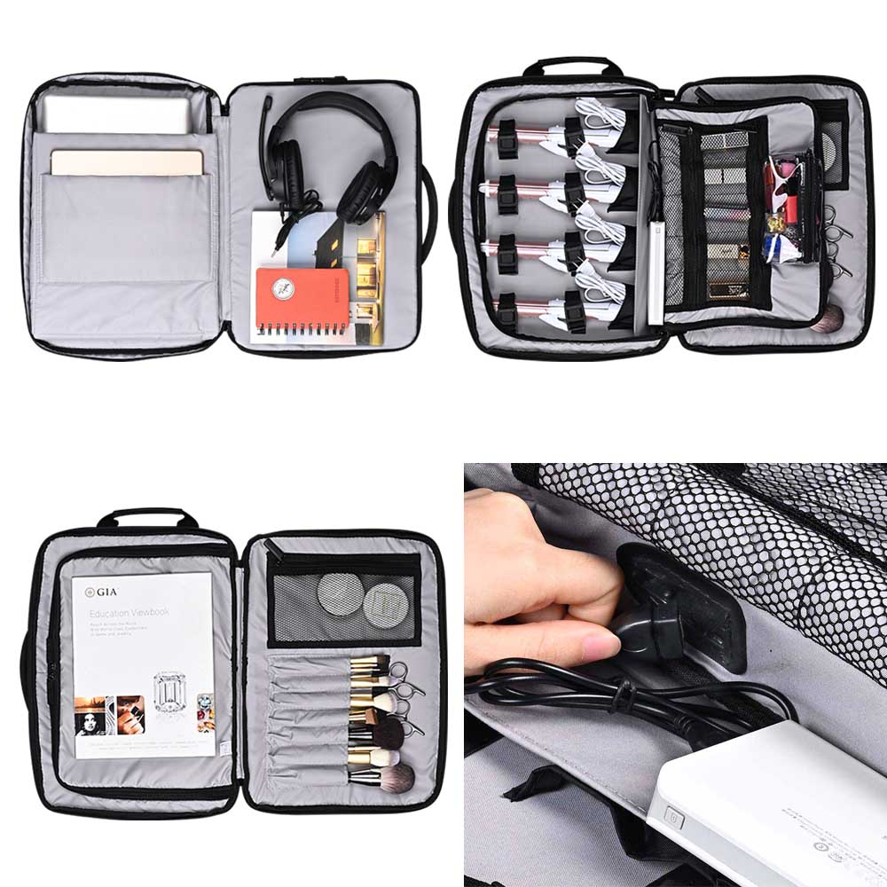 Byootique Backpack Cosmetics Clippers Barber Bag with TSA Lock