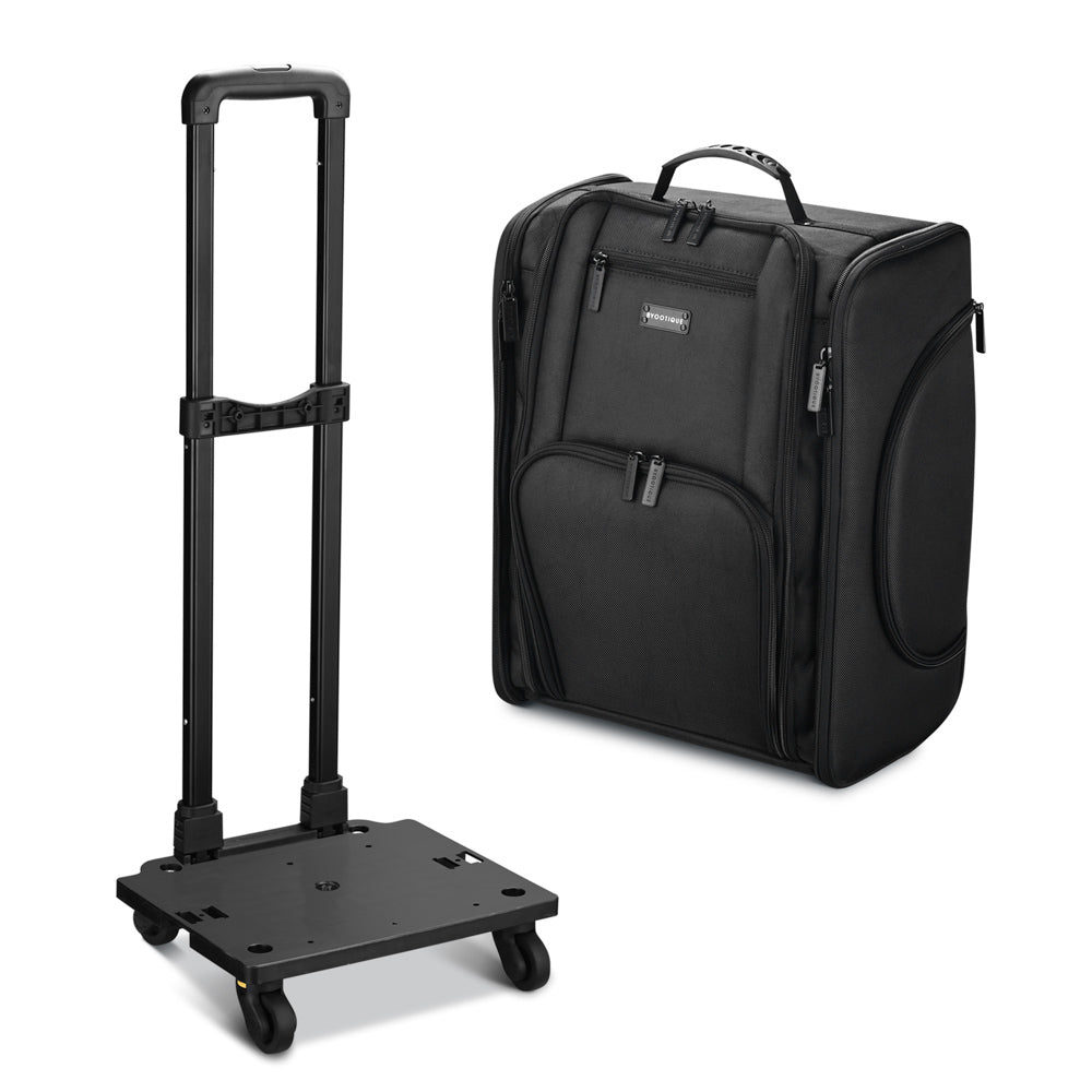 Byootique 2in1 Rolling Makeup Case with Backpack Detach Trolley