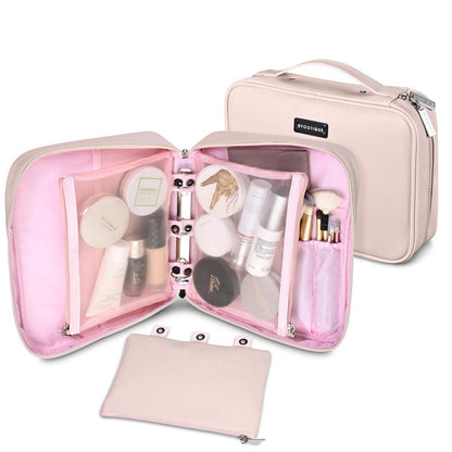 Byootique Binder Makeup Bag with Brush Holders & Pouches