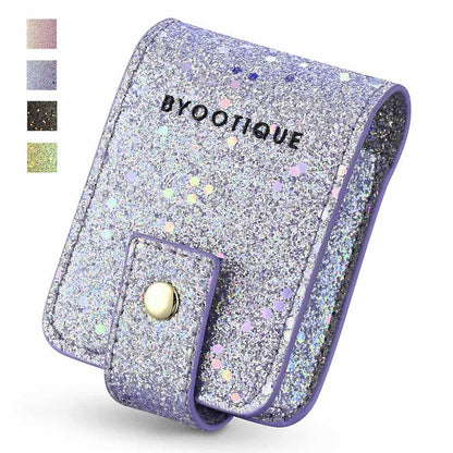 Byootique Sparkle Lipstick Bag Cosmetic Bag with Mirror