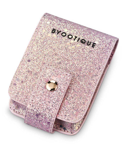 Byootique Sparkle Lipstick Bag Cosmetic Bag with Mirror