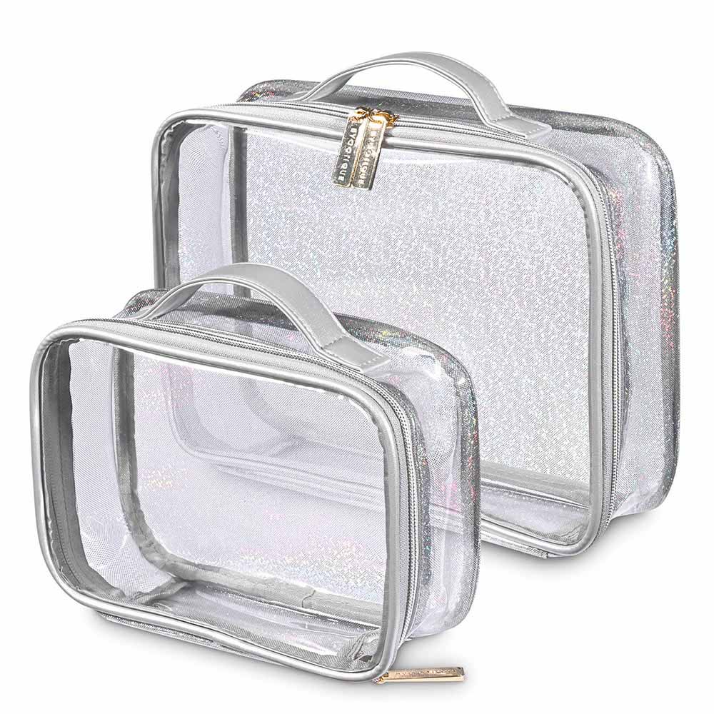 Byootique Clear Makeup Bags Travel Toiletry Pouch 2ct/pk