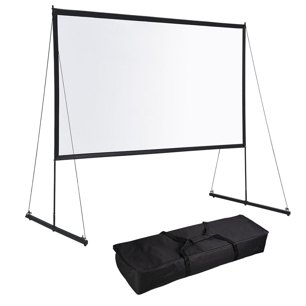 Yescom Outdoor Portable Projection Screen PVC w/ Metal Stand 120in 16:9