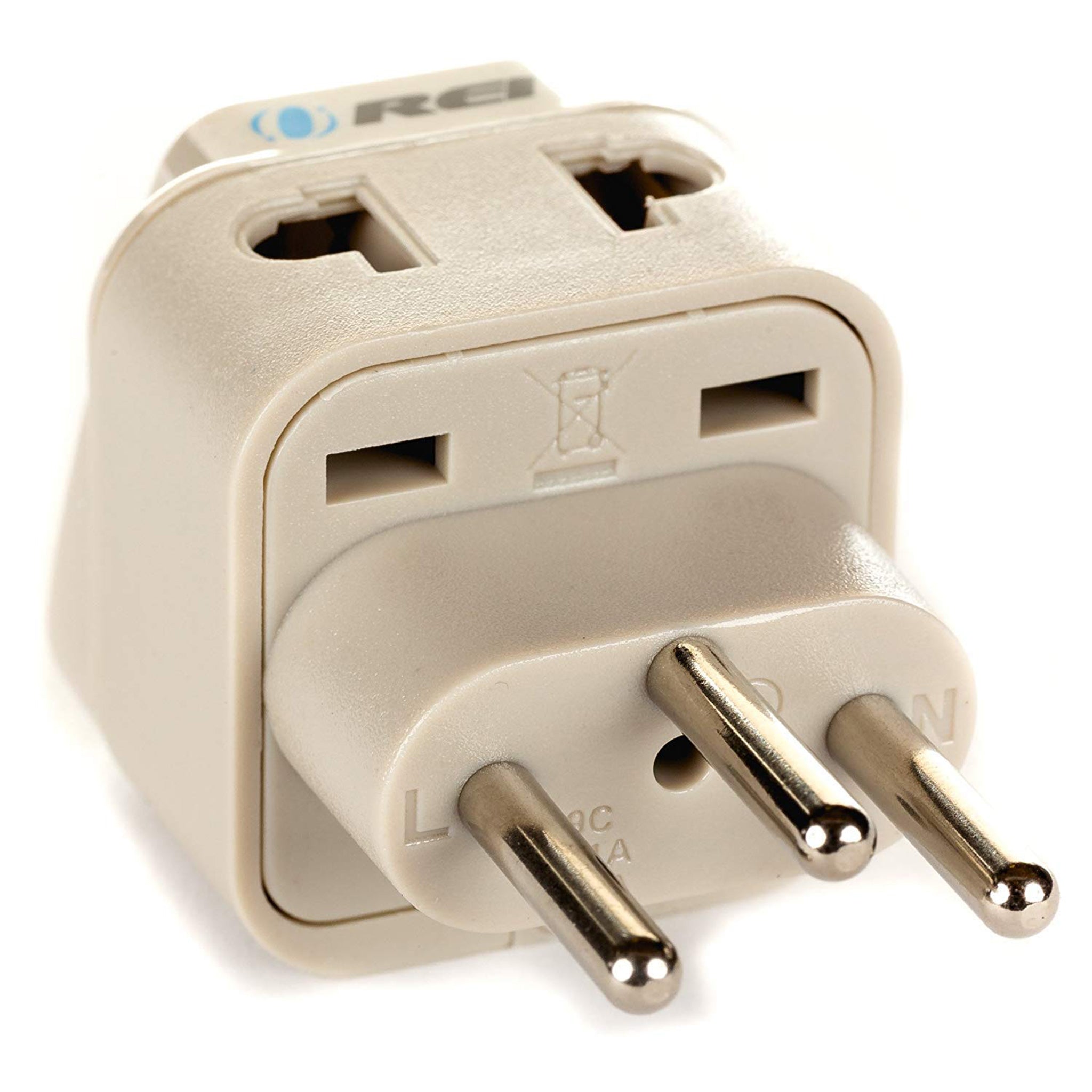 Switzerland, Rwanda Travel Adapter - 2 in 1 - Type J - Compact Design (DB-11A)