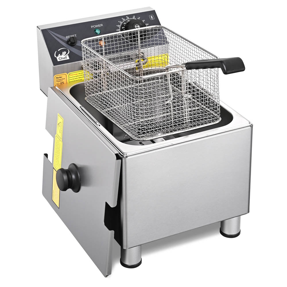 WeChef 12.7QT Deep Fryer with Basket Stainless Steel Fish Fryer