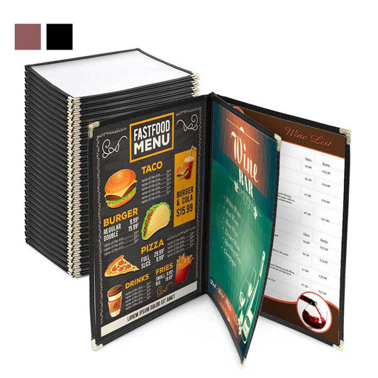 Yescom 30x Menu Covers Cafe Restaurant 6 View 8.5x11