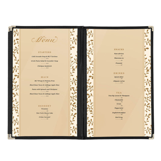 Yescom 30x Menu Covers Cafe Restaurant 6 View 8.5x14