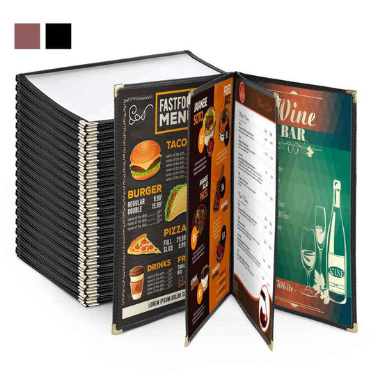 Yescom 20x Menu Covers Cafe Restaurant 8 View 8.5x11