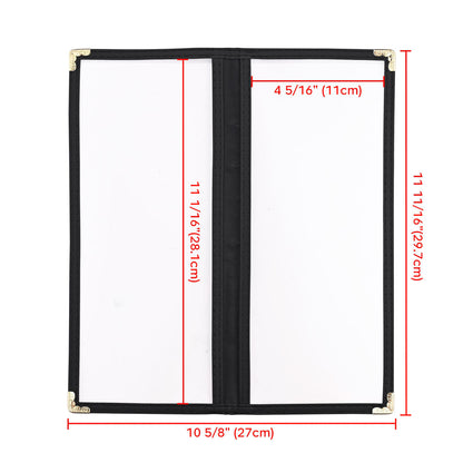 Yescom 30x Menu Book Covers Cafe Restaurant Double 4.25x11