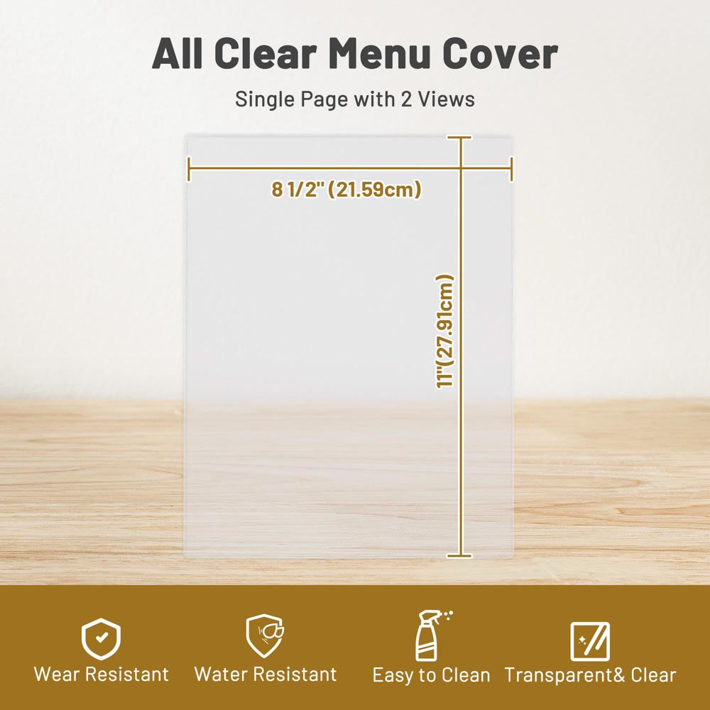 Yescom 8.5x11 Menu Covers Set(30) 2-View