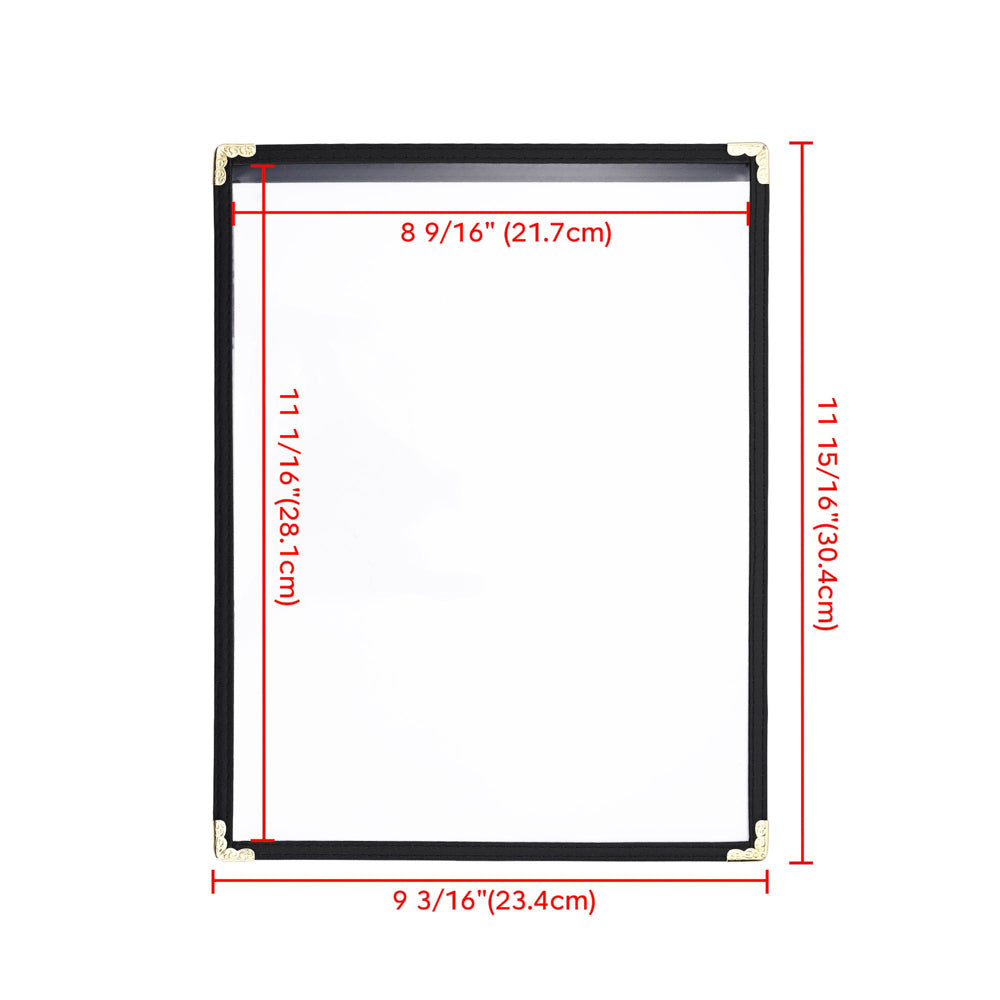 Yescom 8.5x11 Menu Covers Set(30) Single Page