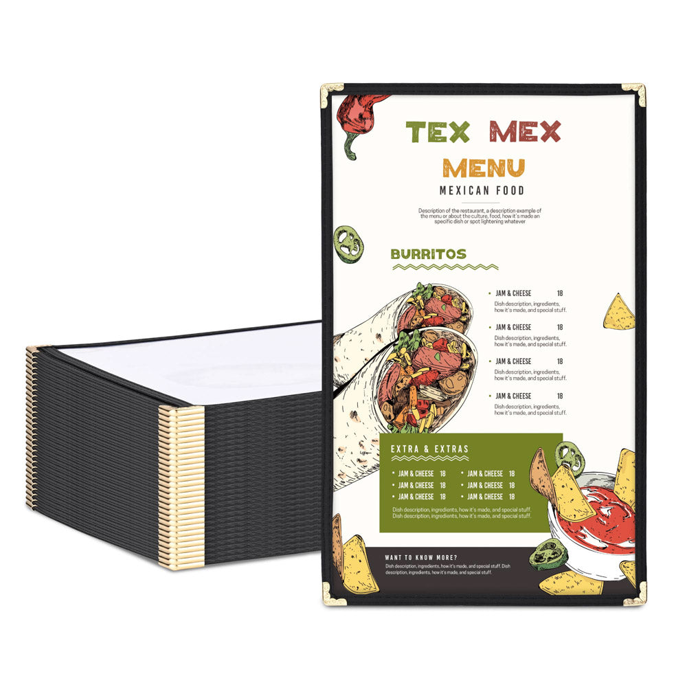 Yescom 8.5x14 Menu Covers Set(30) Single Page