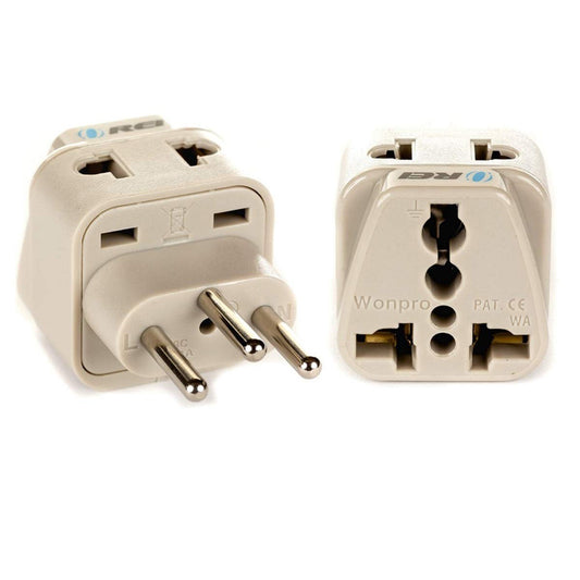 Switzerland, Rwanda Travel Adapter - 2 in 1 - Type J - Compact Design (DB-11A)