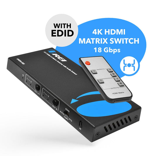 Ultra HD 2x2 HDMI Matrix Switch 4K with Audio Extractor (UHDS-202)