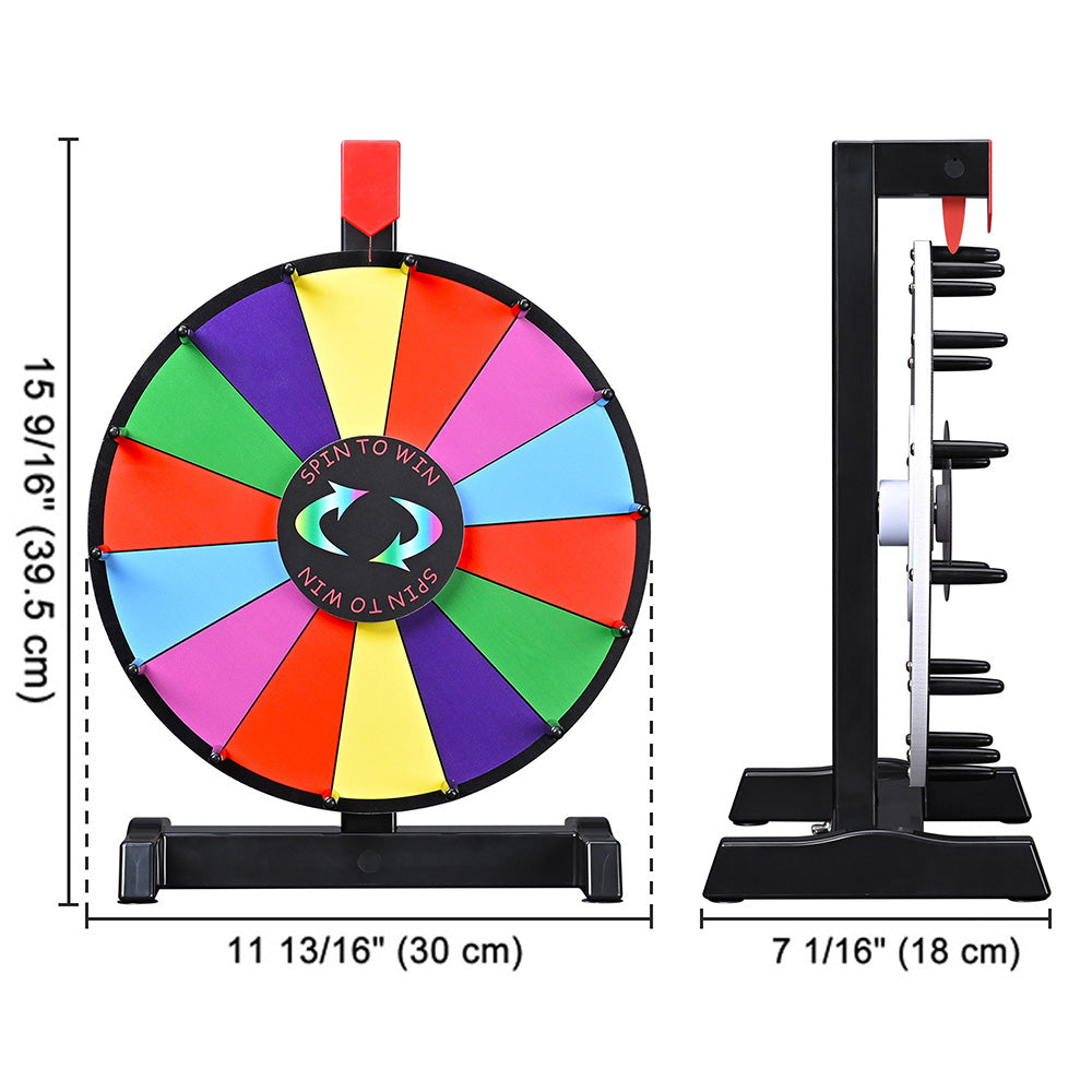 WinSpin 12" Tabletop Prize Wheel Color Dry Erase