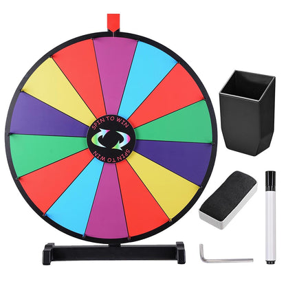 WinSpin 24" Tabletop Prize Wheel Colorful Dry Erase