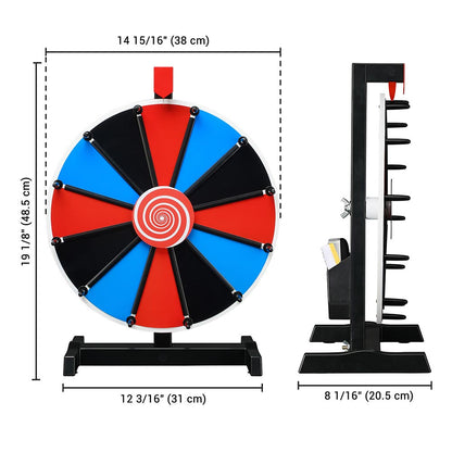 WinSpin 15" Prize Wheel Tabletop Floor Stand 12-Slot