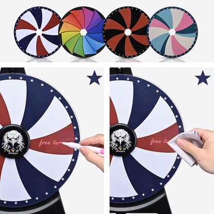 WinSpin 12" Personalized Prize Wheel Templates(4x)