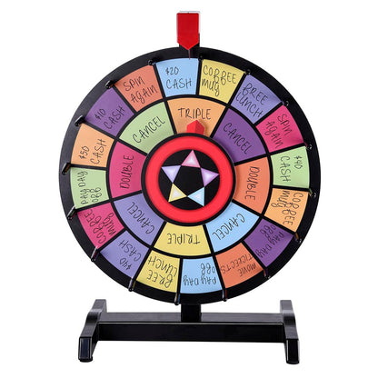 WinSpin 15" Table Top 2 Circles Colorful Dry Erase Prize Wheel