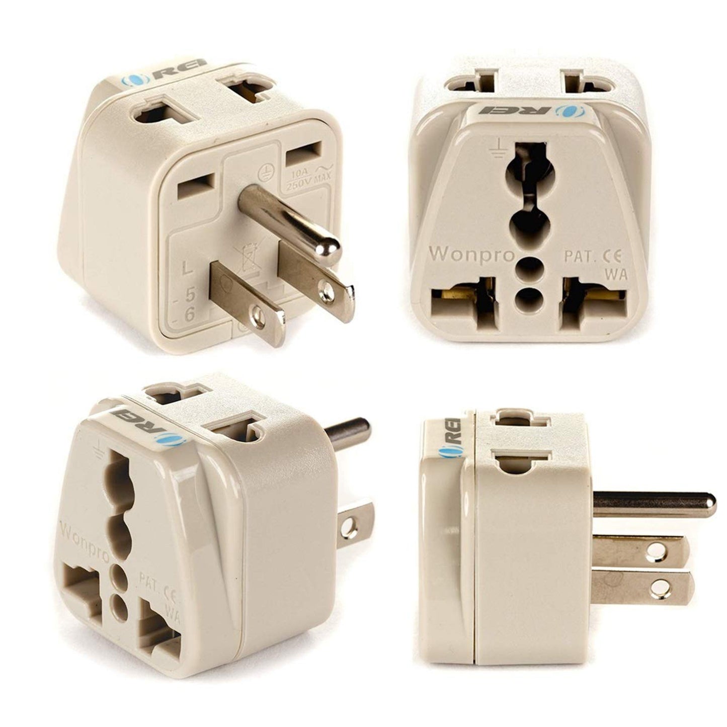 Japan, Philippines Travel Adapter - 2 in 1 - Type B - Compact Design (DB-5)