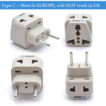 World Travel Adapter Plug International- All in One-  Compact Design (DB7-SET)