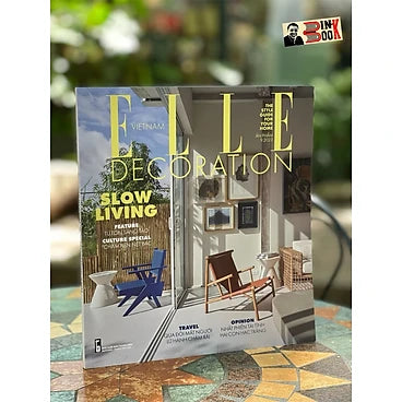 Tạp chí ELLE DECORATION tháng 9/2023 - SLOW LIVING (In màu toàn bộ)