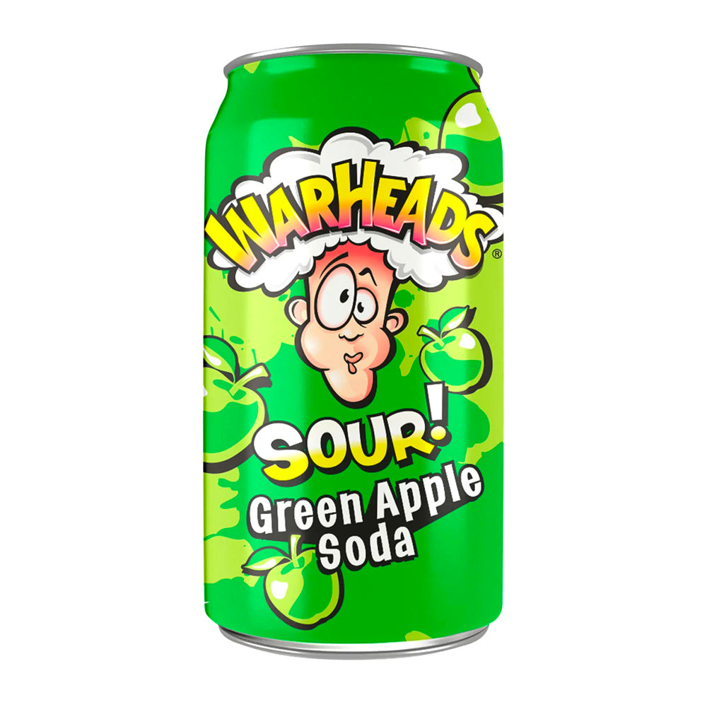 Warheads Sour Green Apple Soda (355ml)