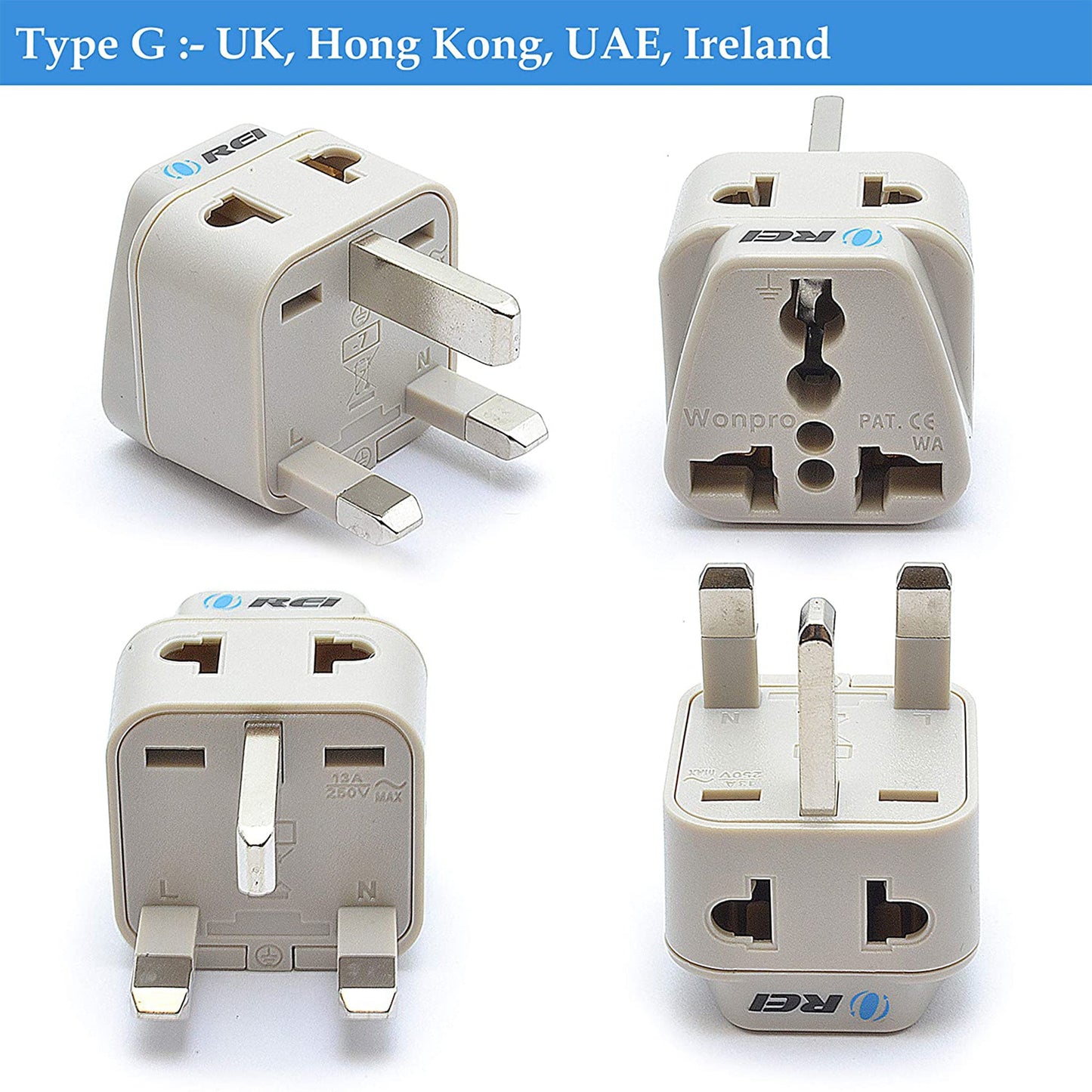 World Travel Adapter Plug International- All in One-  Compact Design (DB7-SET)