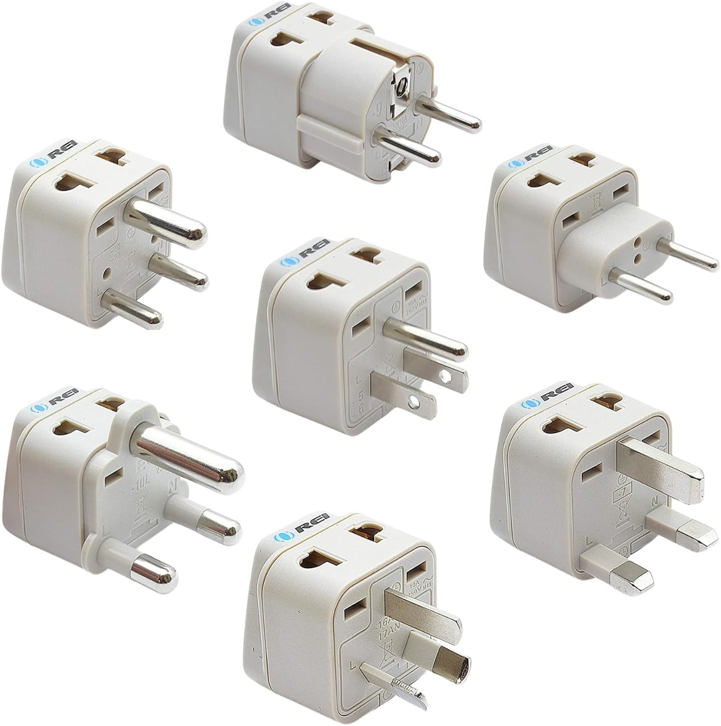 World Travel Adapter Plug International- All in One-  Compact Design (DB7-SET)