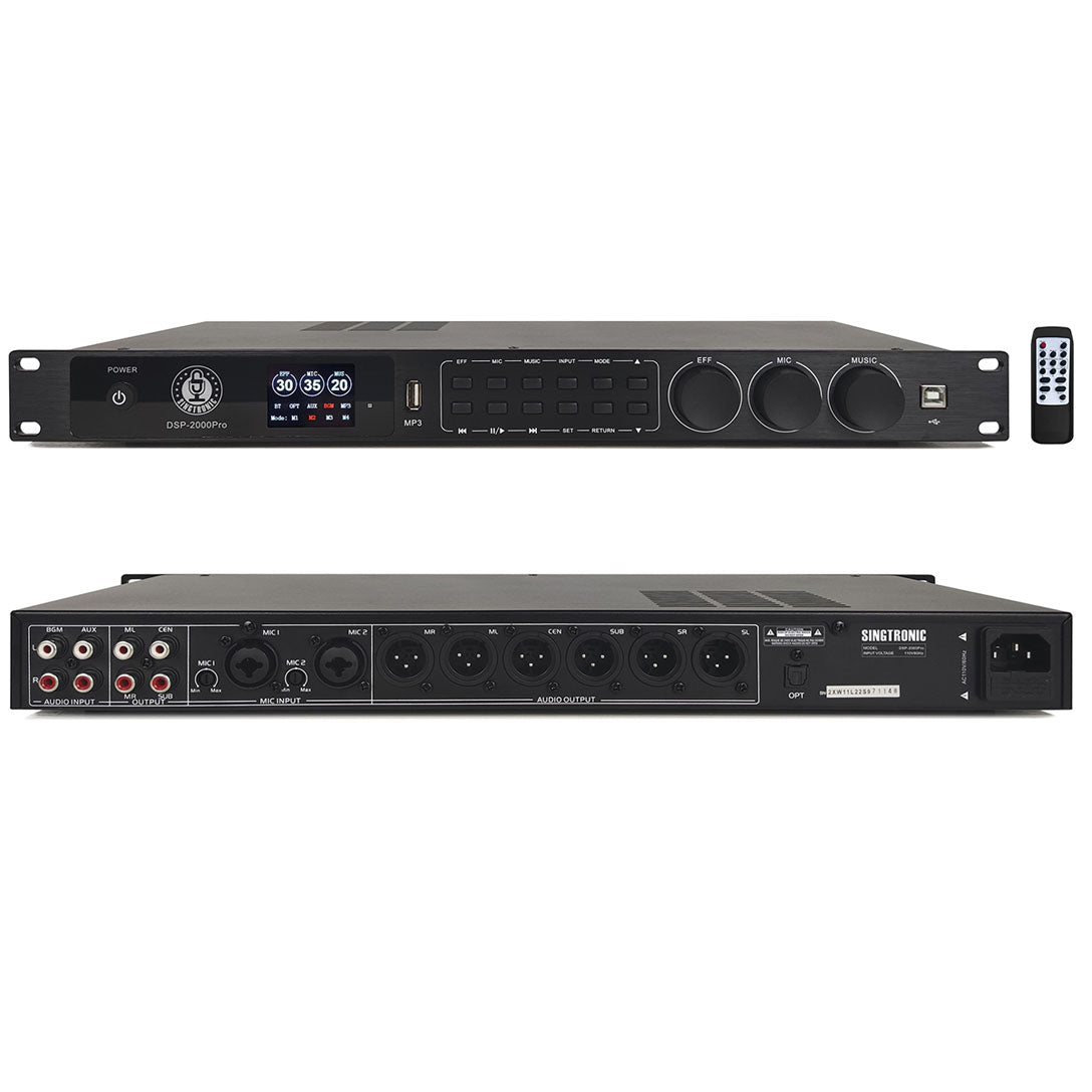 Singtronic DSP-2000Pro Professional Digital Key Control Echo Karaoke Processor - Thumbnail 3