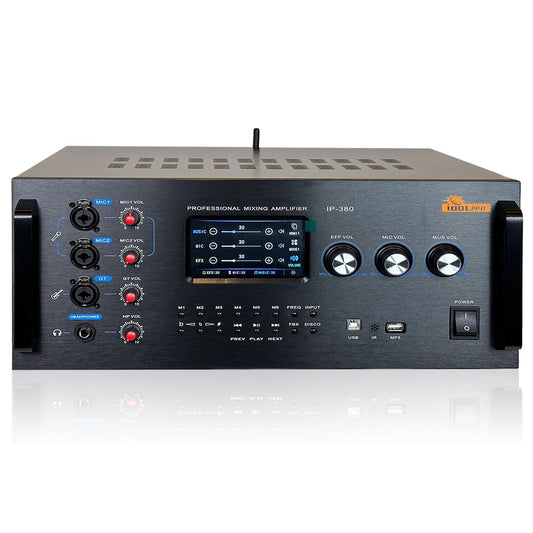 IDOLpro IP-380 5000W Digital Professional Mixing Amplifier With Touch Screen, HDMI ARC, Optical ( Model 2025)
