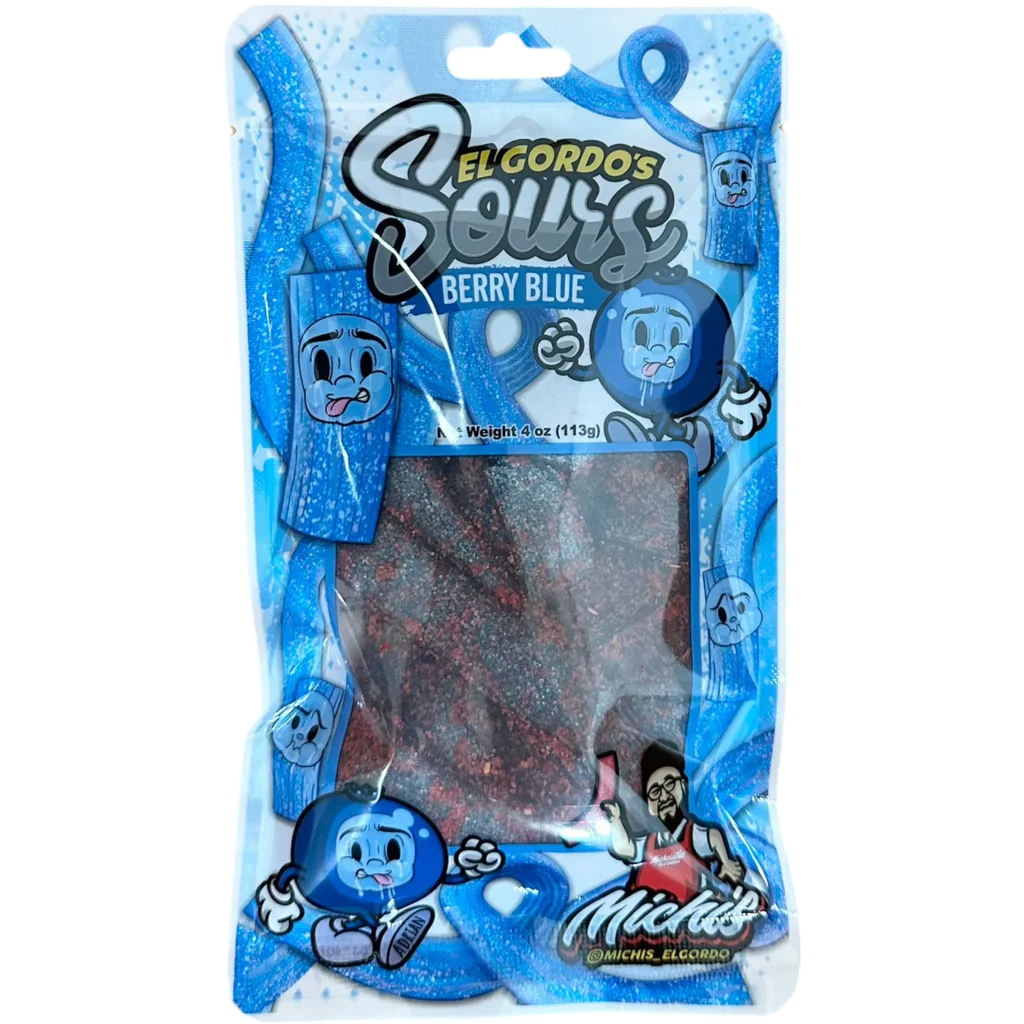 El Gordos Sours Berry Blue 113g