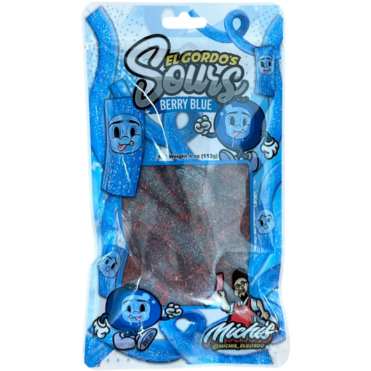 El Gordos Sours Berry Blue 113g