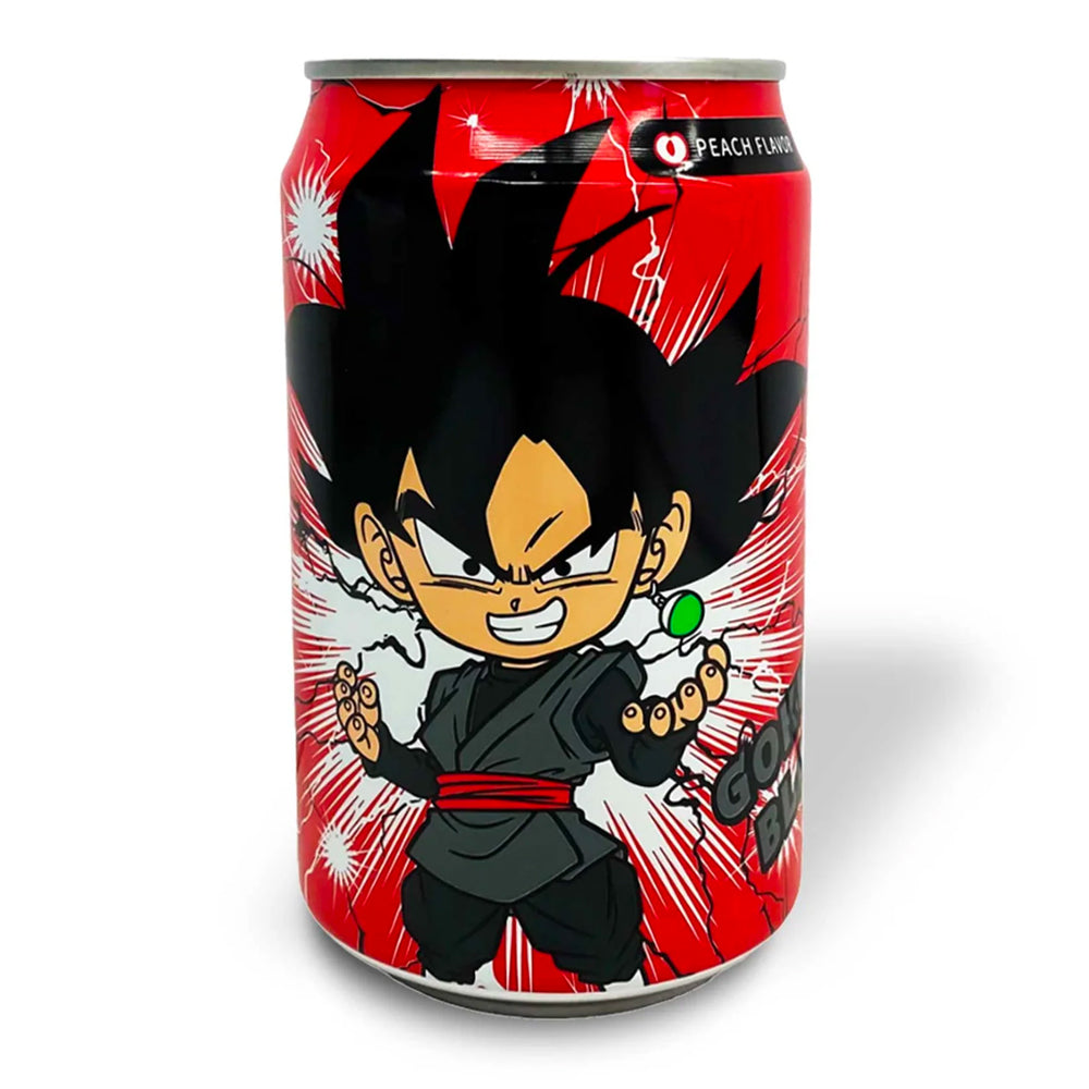 Ocean Bomb Dragon Ball Z Black Goku Sparkling Water Peach Flavor (330ml) (Taiwan)